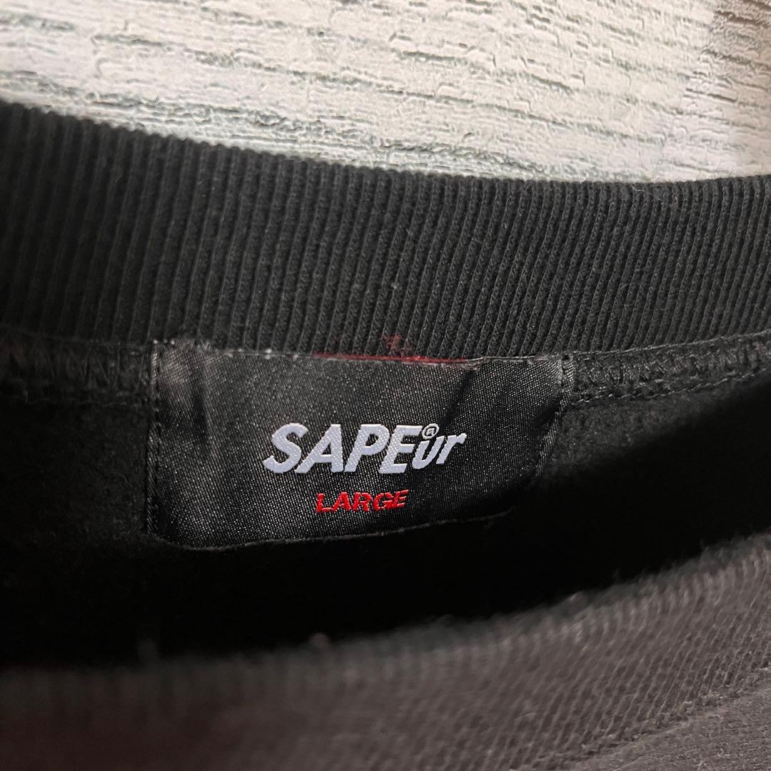 t138【美品】サプール ロッドマン プリント ロゴ スウェット 入手困難 人気