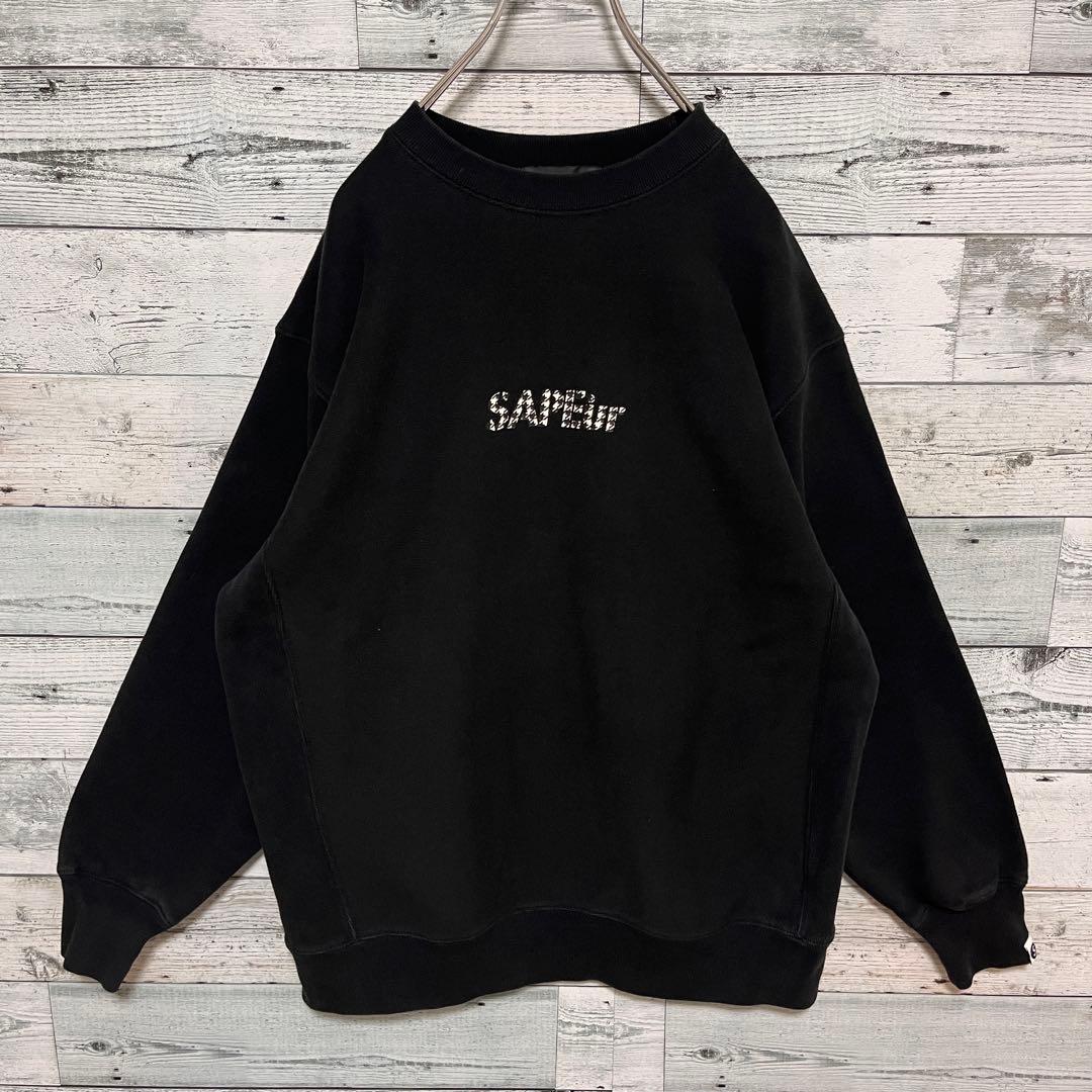 t138【美品】サプール ロッドマン プリント ロゴ スウェット 入手困難 人気
