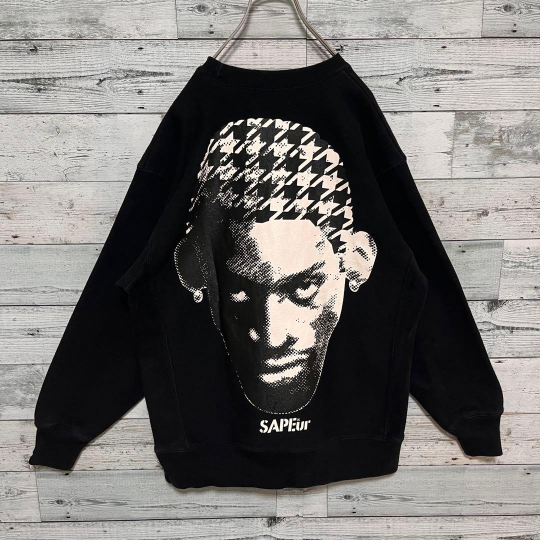 t138【美品】サプール ロッドマン プリント ロゴ スウェット 入手困難 人気