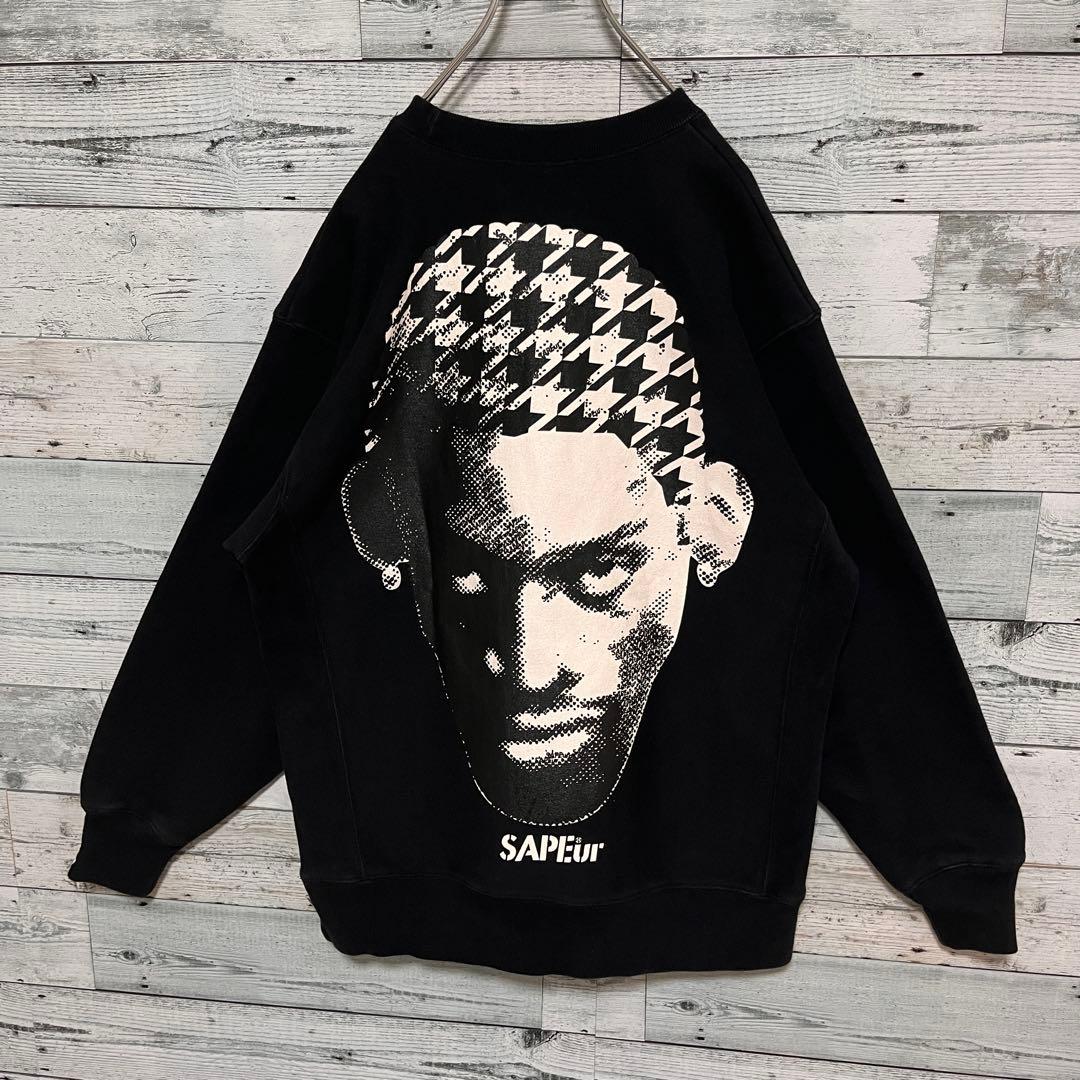 t138【美品】サプール ロッドマン プリント ロゴ スウェット 入手困難 人気