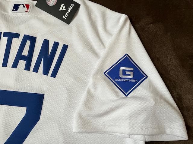 大谷翔平2025WSホームReplicaジャージ♯34&WS2025パッチ付　L