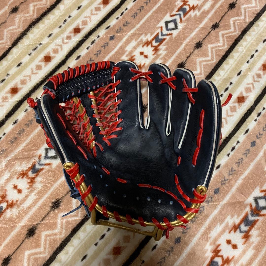 久保田スラッガー　軟式野球グローブ ネイビー/レッド