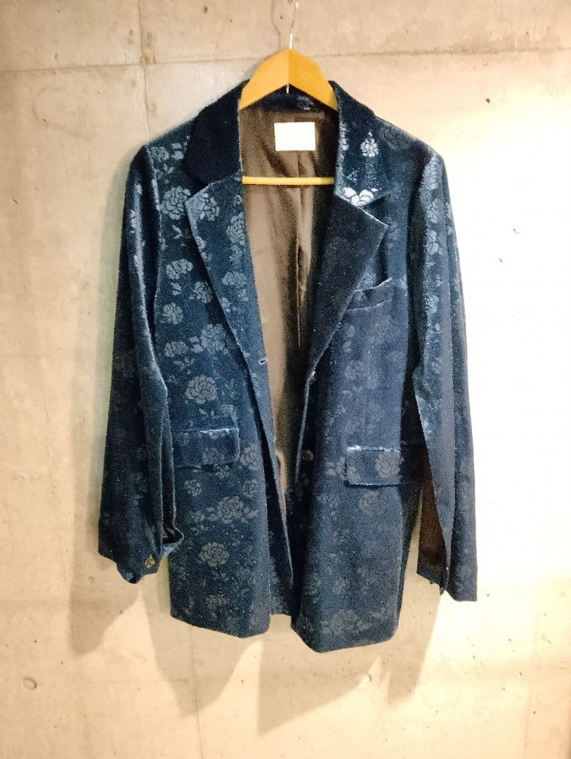 正規品HARE　大人気ヴィンテージ　ソデアキビッグジャケット　ベロア　花柄