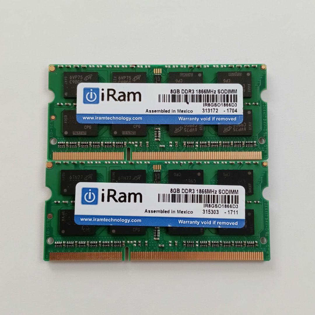 【予告出品】iRam 16GB(8GBx2) DDR3L/1866