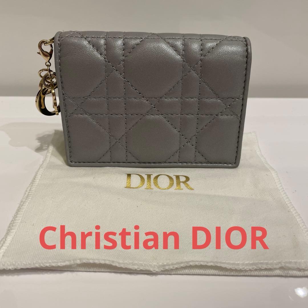 美品❣️ディオール Dior 名刺入れ ラムスキン（羊革）