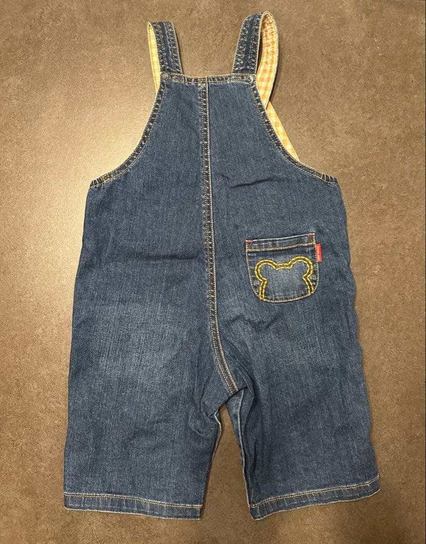 ミキハウス　新品未使用７分丈オーバーオール