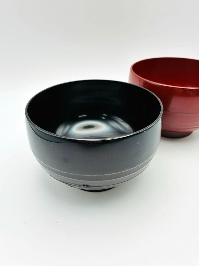 新品未使用　輪島塗　うるし工芸なかたに　漆器　黒　赤