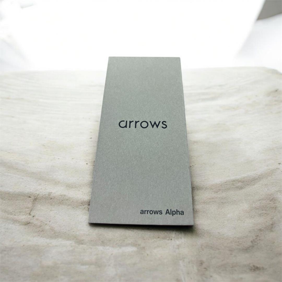 【通電確認のみ開封】arrows Alpha ブラック(M08)SIMフリー