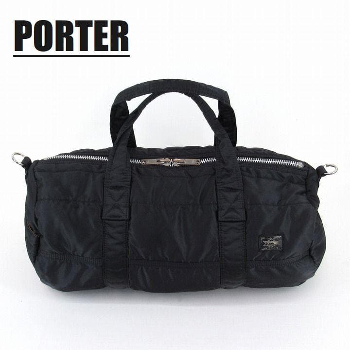 ポーター タンカー ドラムバッグ ボストンバッグ ブラック PORTER