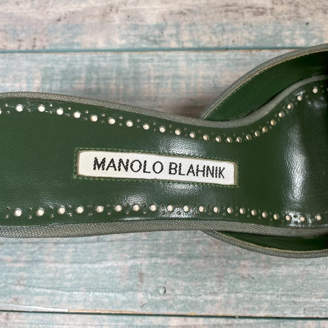 超美品 MANOLO BLAHNIK パイソンレザー パンプス 35