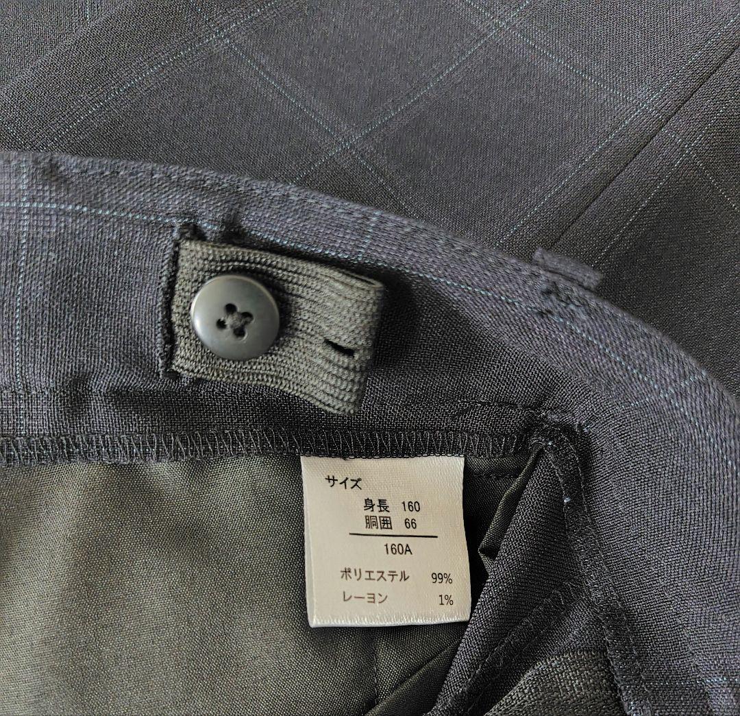 ワンダーファクトリー フォーマルスーツ・ネイビー5点セット160　入学・卒業式