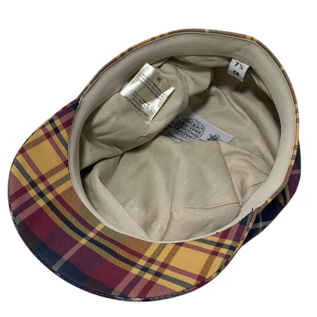 James Lock & Co レノンキャップ チェック 帽子 キャスケット