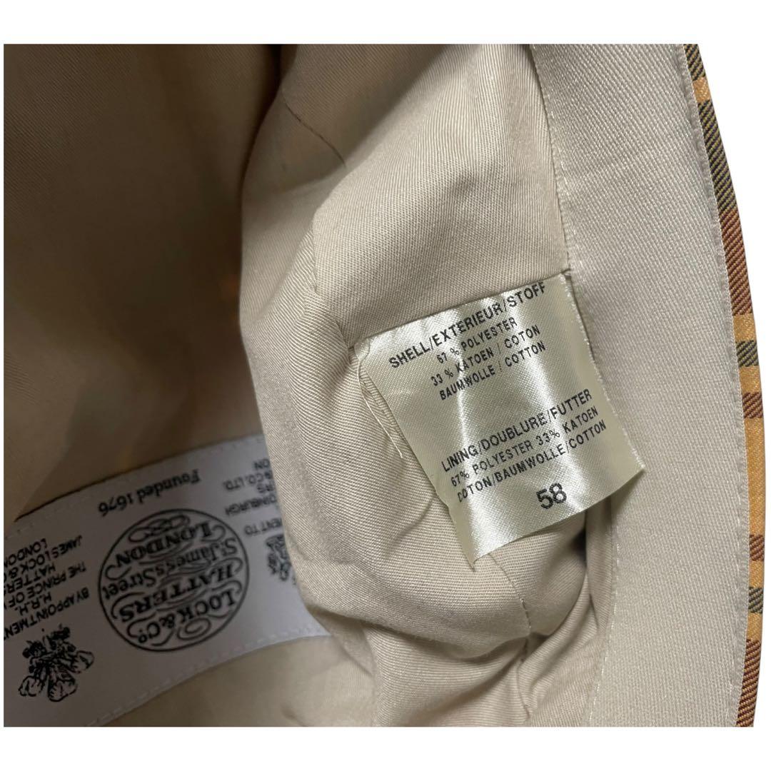 James Lock & Co レノンキャップ チェック 帽子 キャスケット