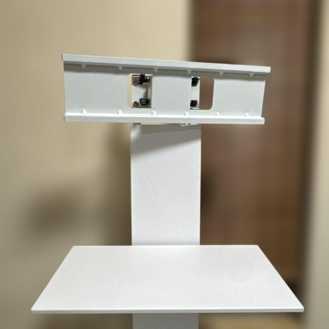 クロシオ テレビスタンド 壁寄せアングル回転 ハイタイプ 60型 棚板付