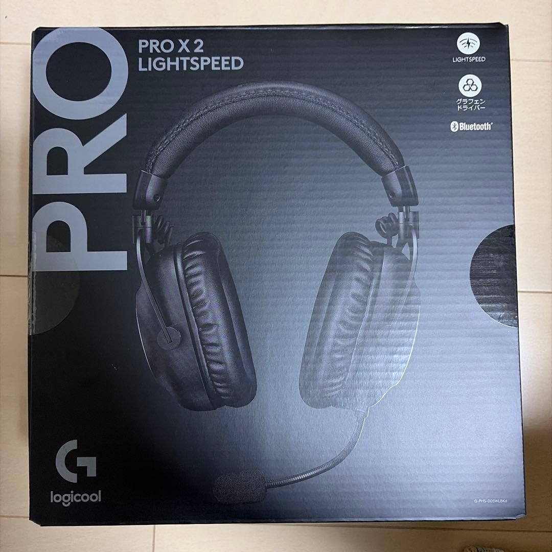 Logicool g pro x2 ゲーミングヘッドセット、一度使用