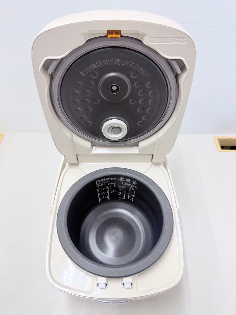 三菱 IH 炊飯器 本炭釜 NJ-SW069-W 3.5合 （0.63L)