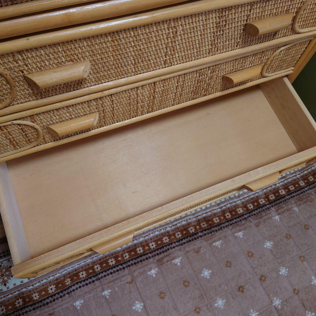 籐籠　ランドリーチェスト　ローチェスト