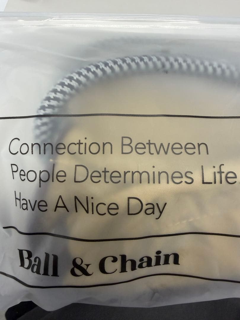 KINOKUNIYA エコバッグ ベージュ　ボールアンドチェーン