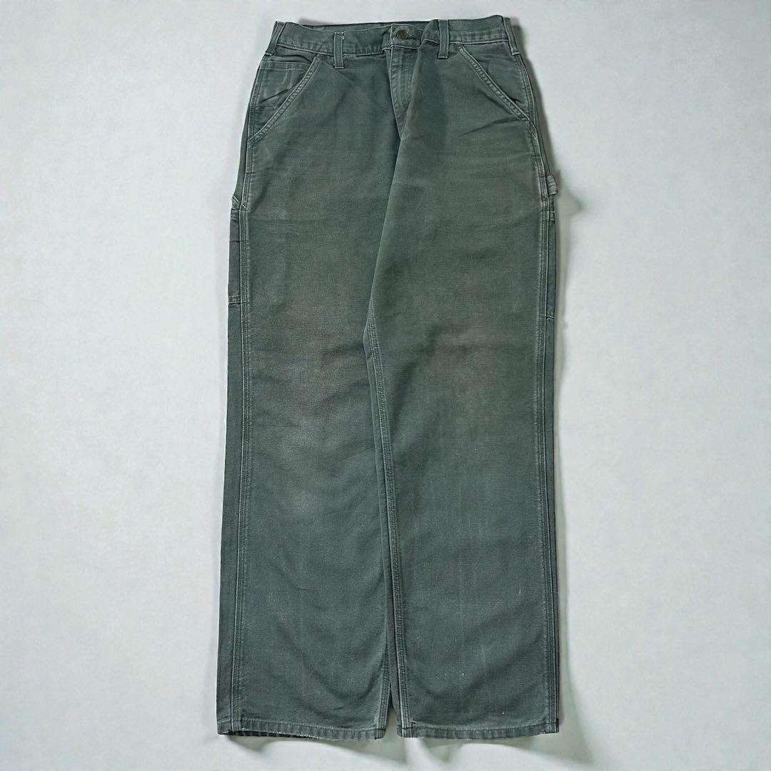 希少 MOS カーハート B11 モスグリーン W32 ダック ペインターパンツ
