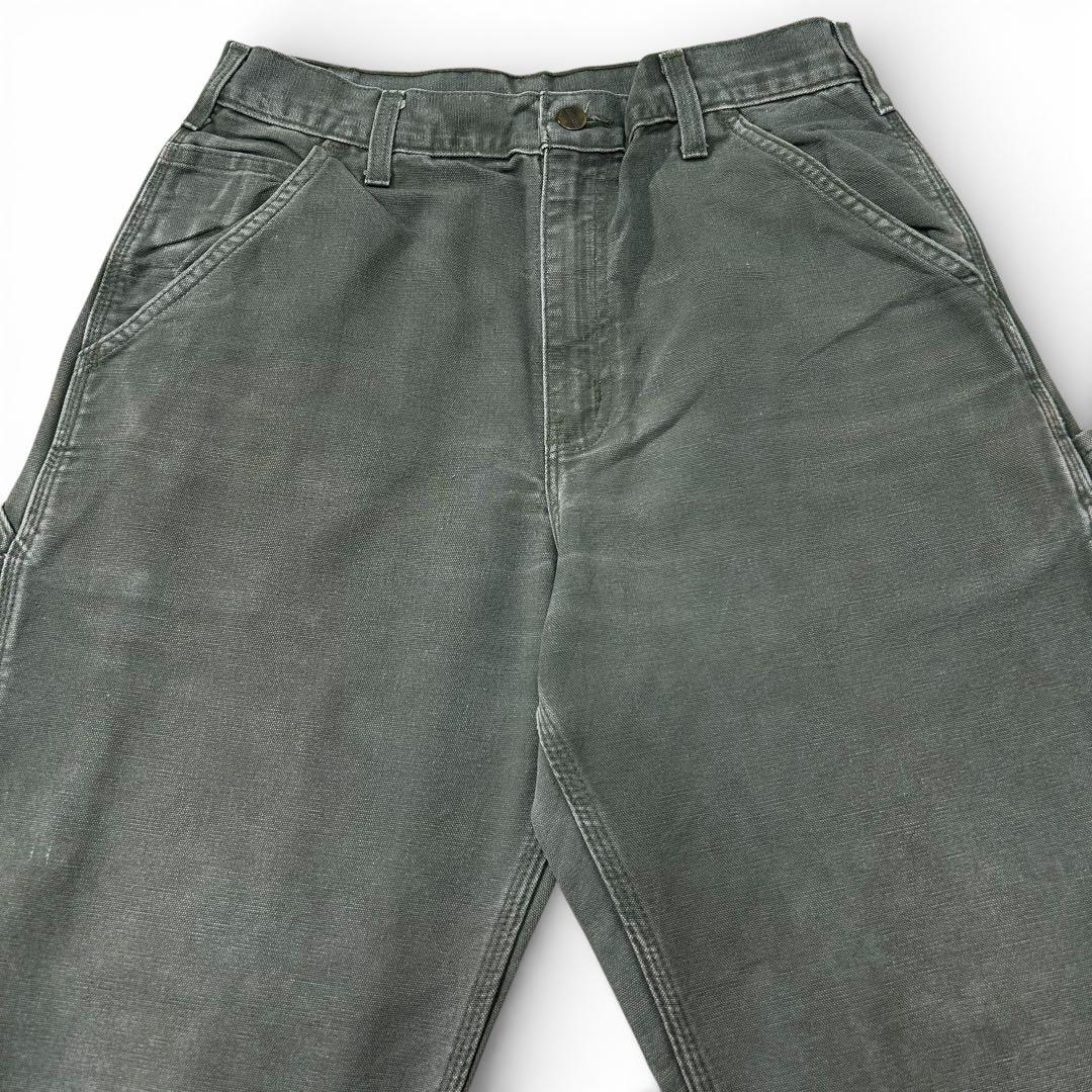 希少 MOS カーハート B11 モスグリーン W32 ダック ペインターパンツ