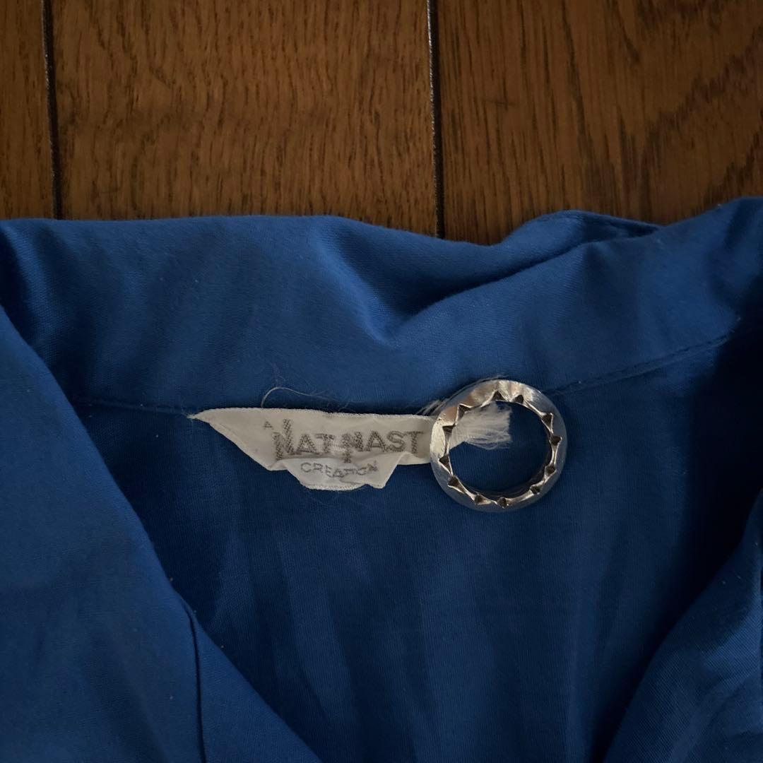 60s70s USA製 NATNAST！ボウリングシャツ