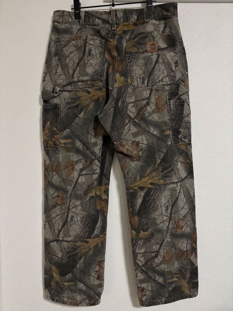 り*ぃ様 Carhartt リアルツリーカモ ワークパンツ size34×30
