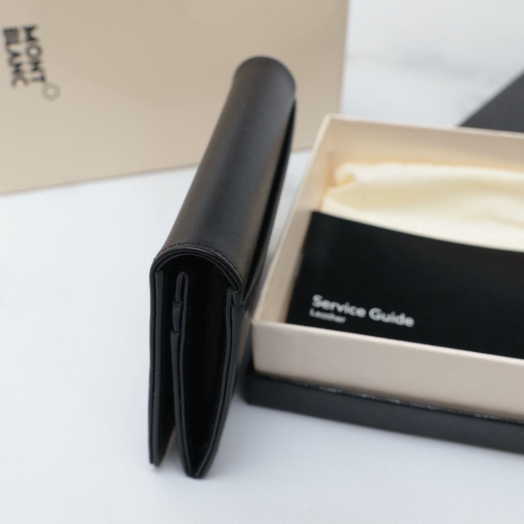 未使用 モンブラン MONTBLANC ブラックレザー 名刺入れ カードケース