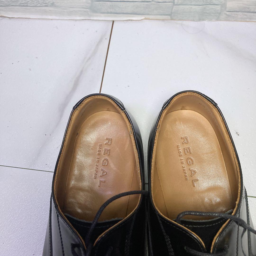 美品 REGAL 811R ビジネスシューズ ストレートチップ 本革 黒 27