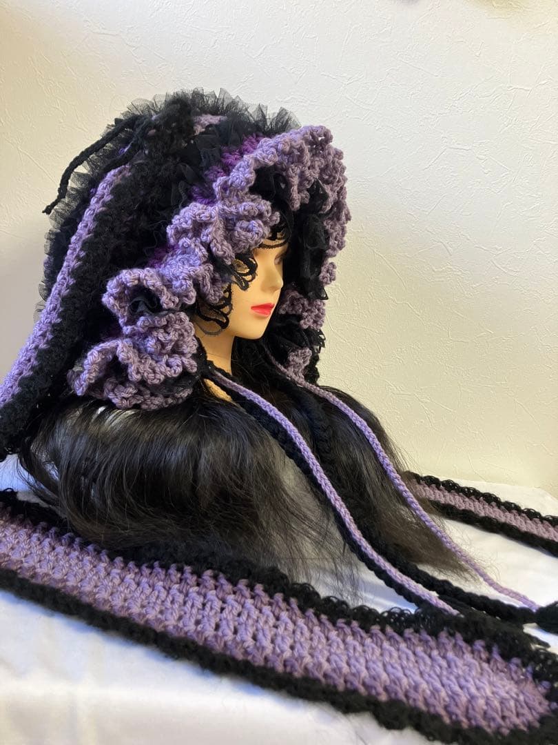 ネコ耳ニット帽　うさ耳ニット帽　ボンネット帽子　Witch wizard ☺︎