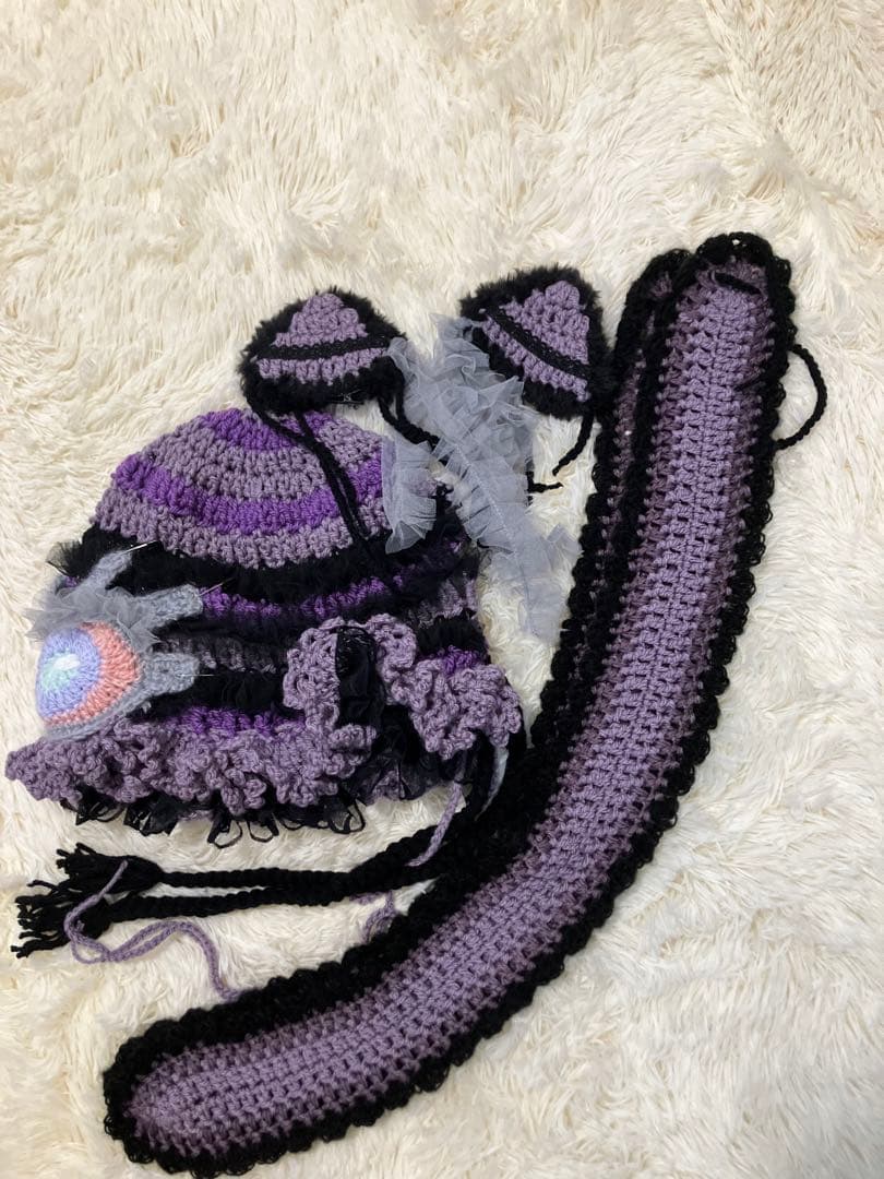ネコ耳ニット帽　うさ耳ニット帽　ボンネット帽子　Witch wizard ☺︎
