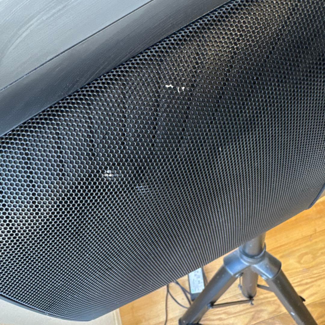 スタンド付き　KORG スピーカー ブラック 二つのユニット