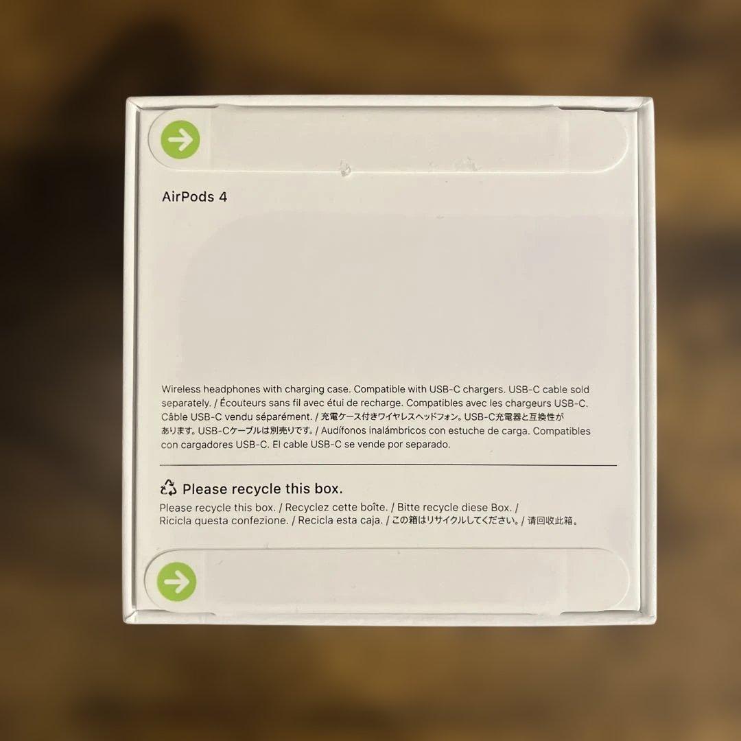❤️ Apple AirPods 4（第4世代）【新品未使用】❤️早いもの勝ち