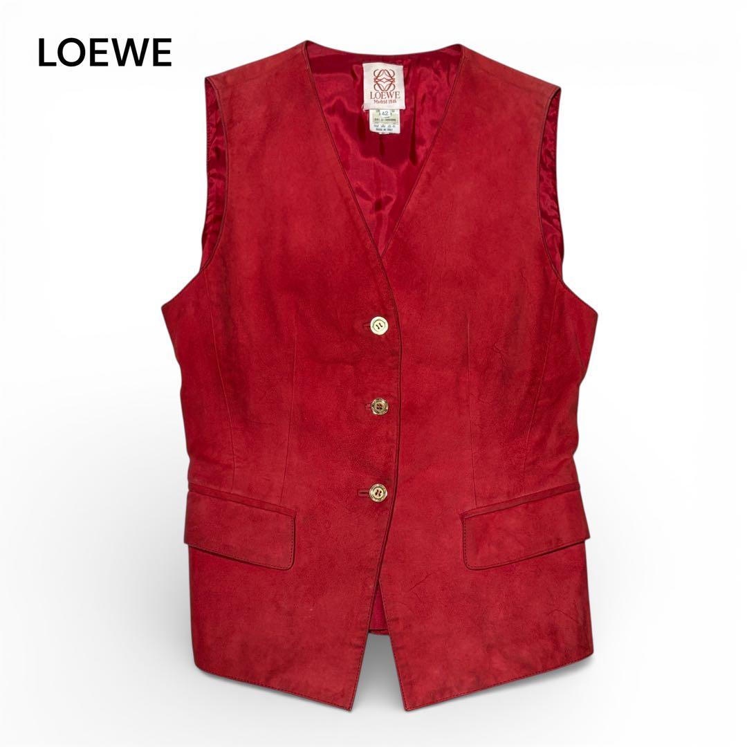LOEWE ロエベ スエード ベスト 42