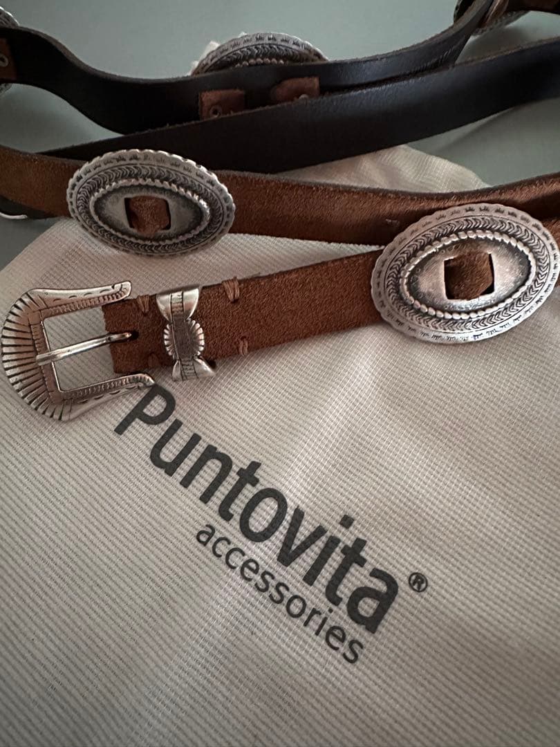 PUNTOVITA/CONCHOベルト（SUEDE）80