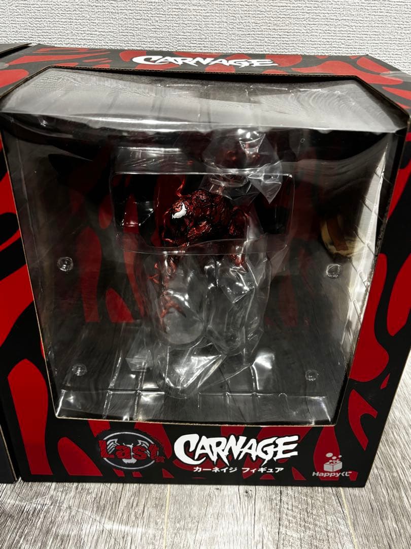 happyくじ marvel ヴェノム カーネイジ フィギュア　A賞 ラストワン