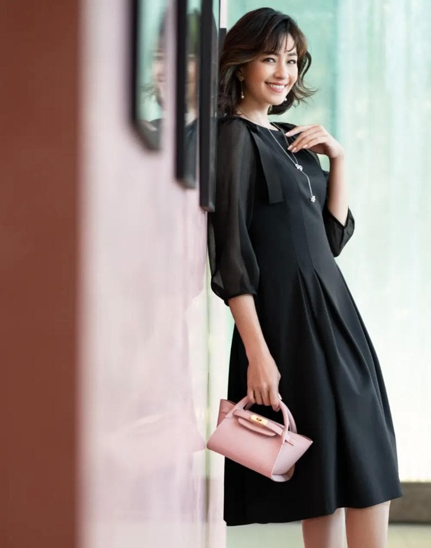 エムズグレイシー(M'S GRACY)カタログ掲載ワンピース七分袖