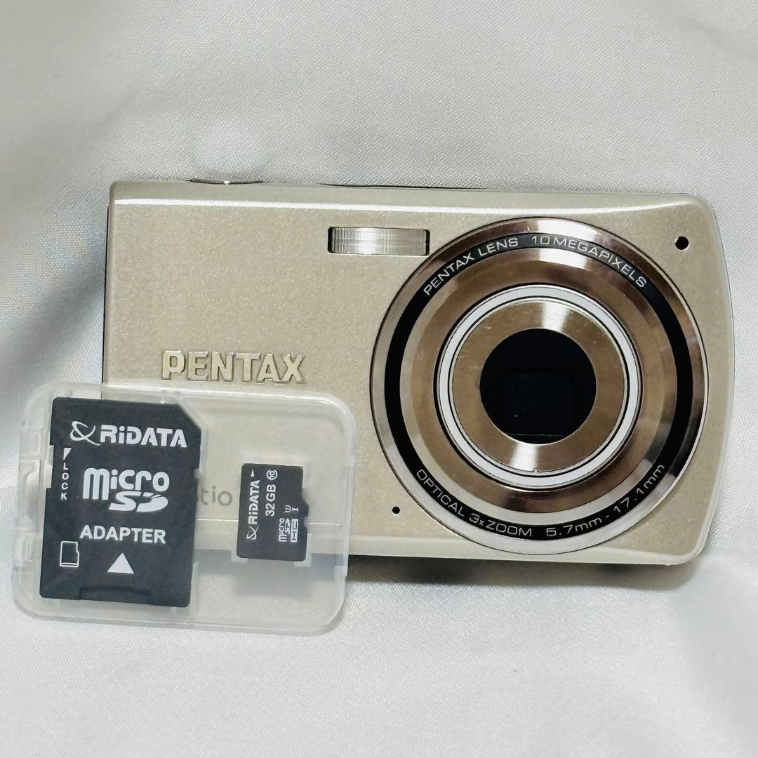 美品✨PENTAX Optio E80✨動作確認済 スマホ転送OK 単三電池駆動