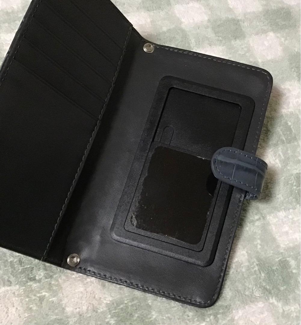 SALON DE ALFURD クロコダイル柄 多機種対応 手帳型スマホケース