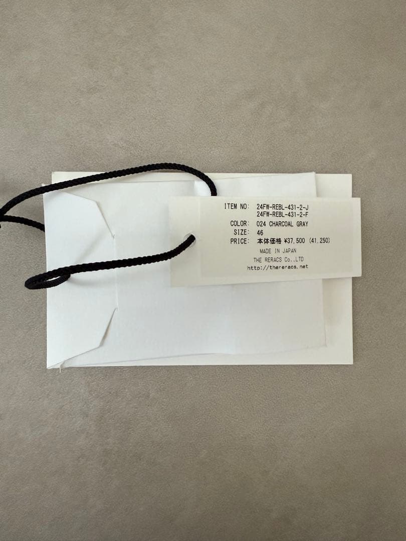 【美品/完売品】RERACS 24AW フランネル プルオーバーシャツ 46