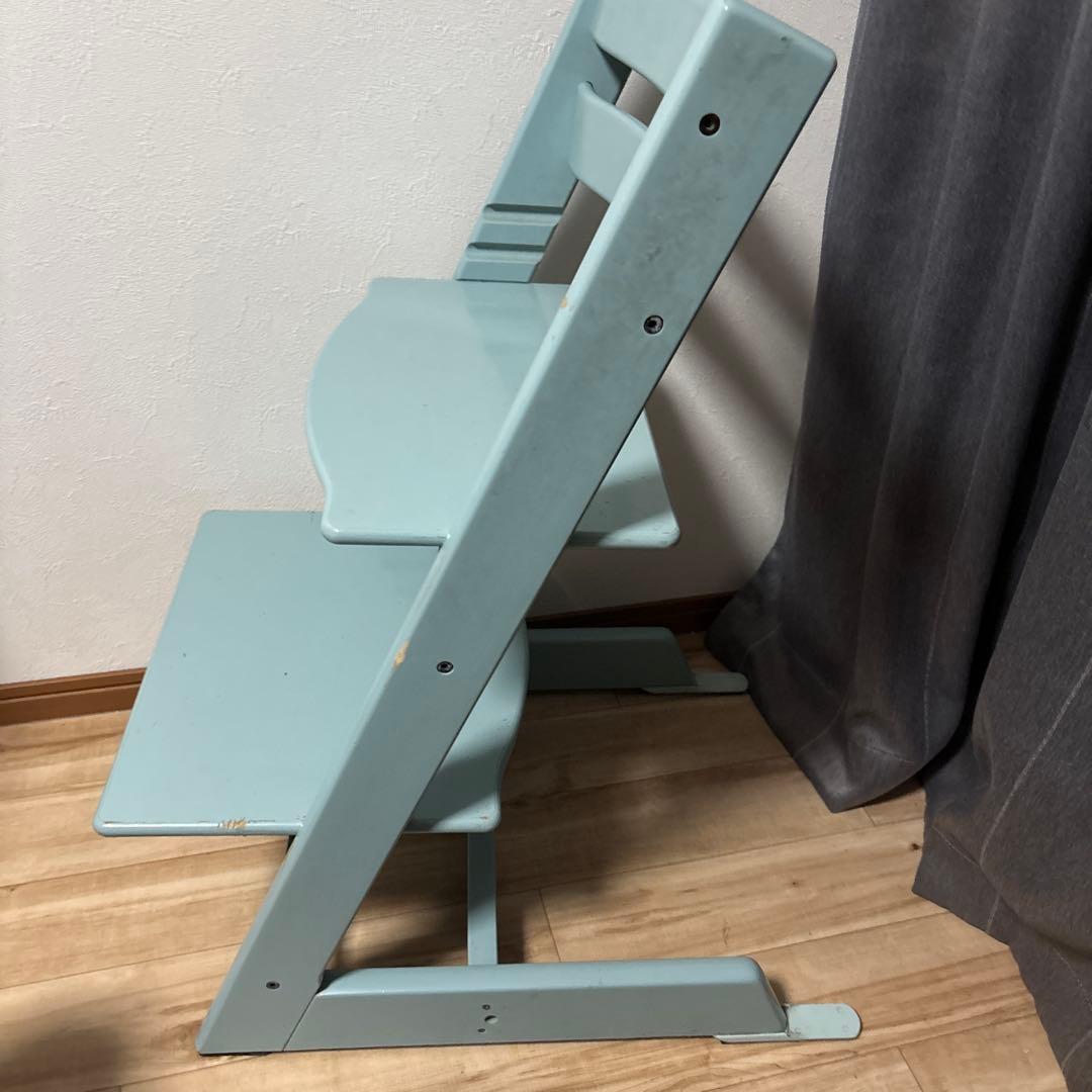 ストッケ　トリップトラップ　シリアルナンバー6 水色　状態普通　最安値