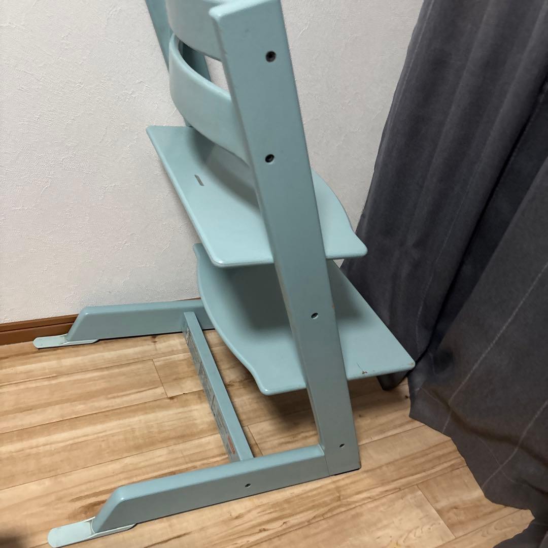 ストッケ　トリップトラップ　シリアルナンバー6 水色　状態普通　最安値