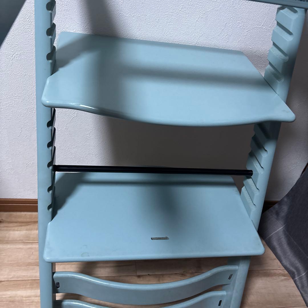 ストッケ　トリップトラップ　シリアルナンバー6 水色　状態普通　最安値