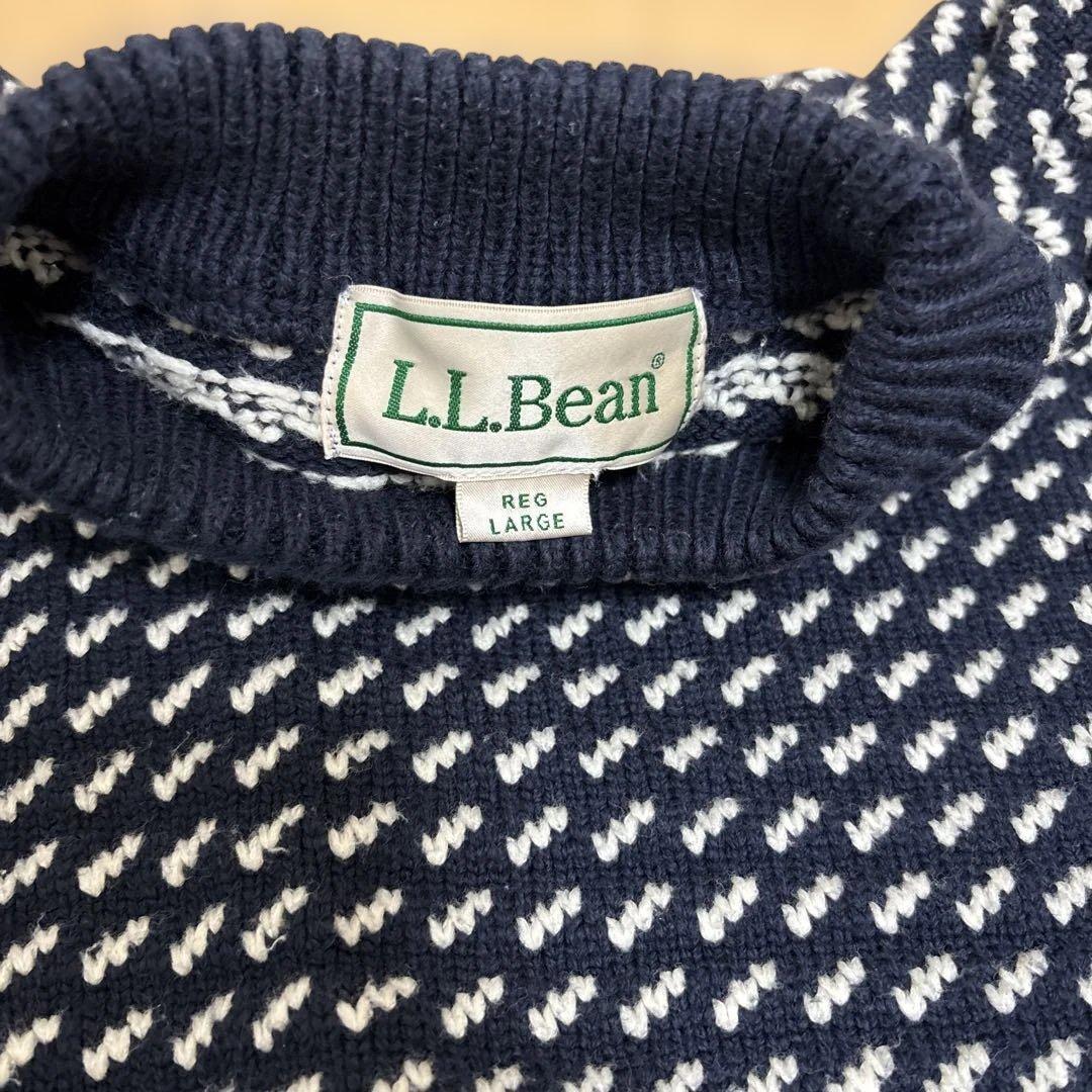 L.L.bean エルエルビーン バーズアイニット メンズLサイズ　在原みゆ紀