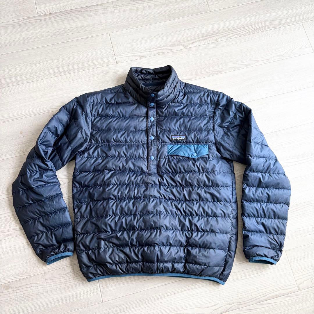 patagonia ダウン スナップT プルオーバー ダウン メンズS