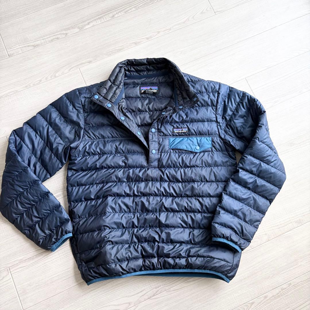 patagonia ダウン スナップT プルオーバー ダウン メンズS
