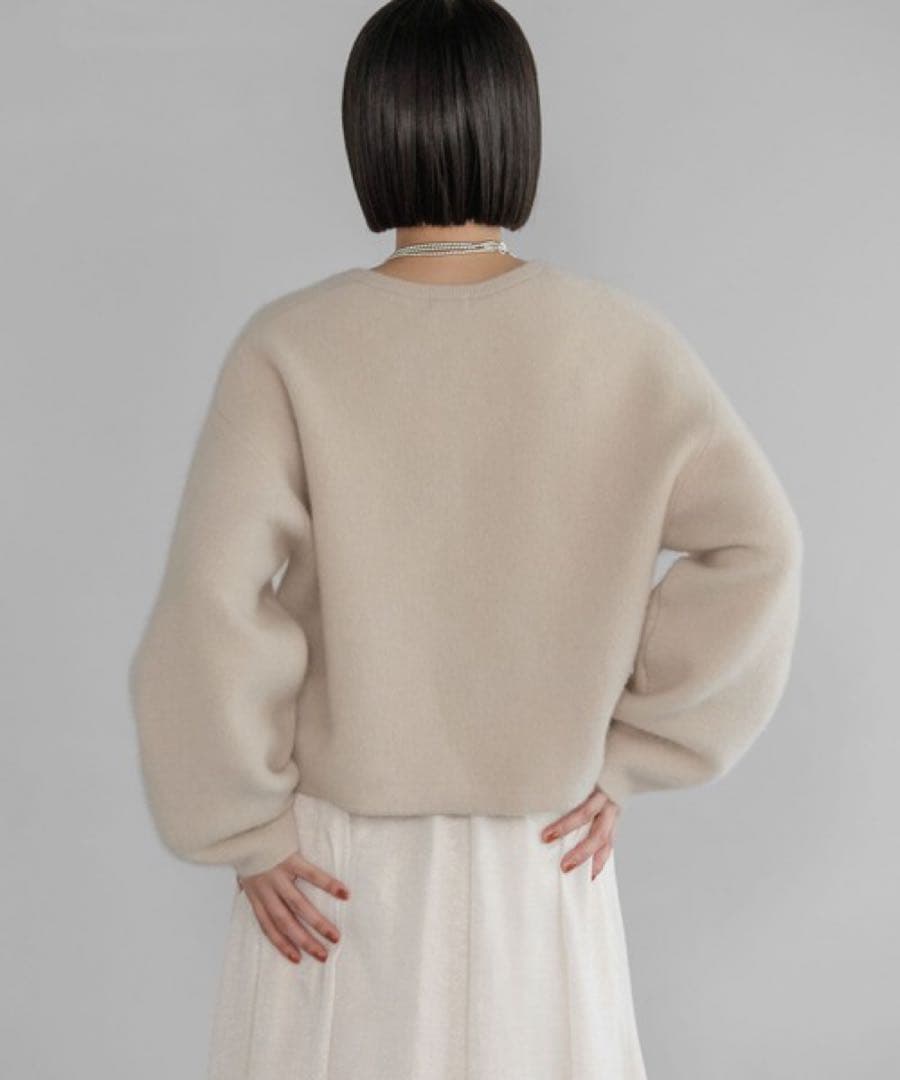 完売品　CNラクーンコンカーディガン A part by アパートバイ