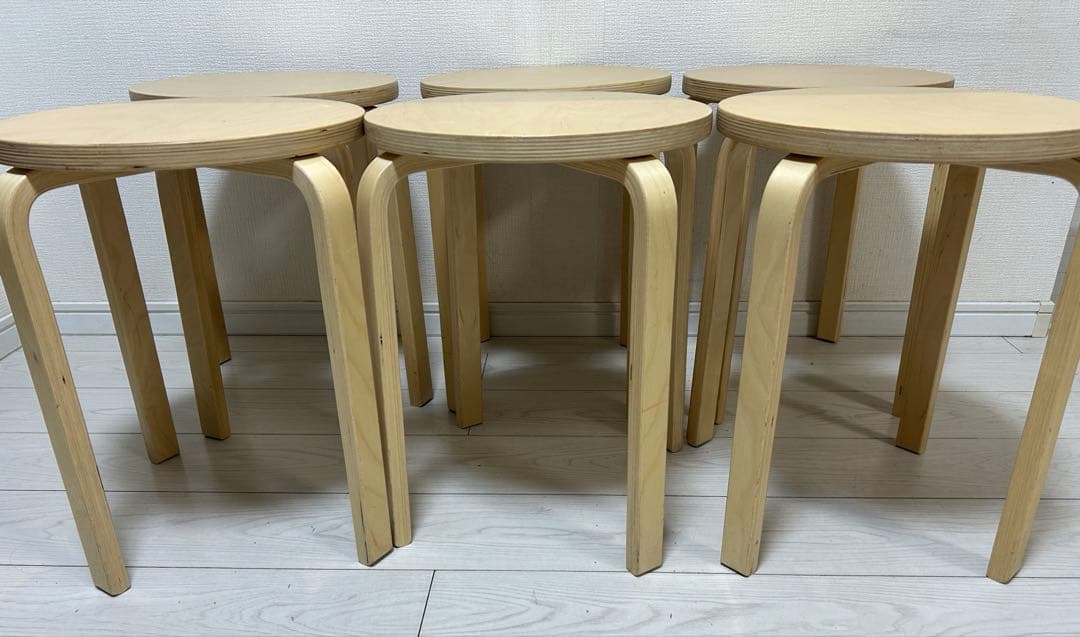 IKEA FROSTA スツール　6脚セット