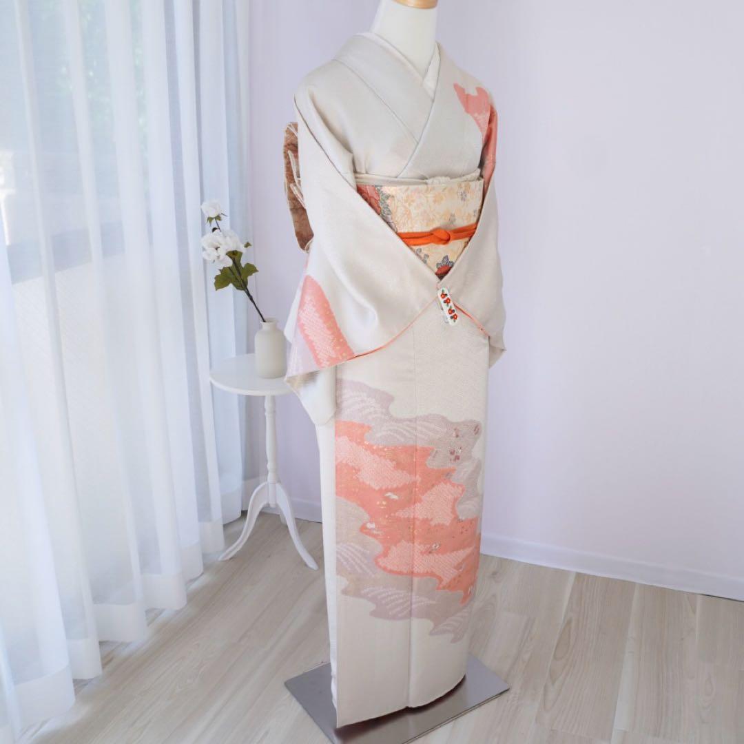 訪問着　4点フルセット 280B 正絹 七五三 お宮参り 結婚式