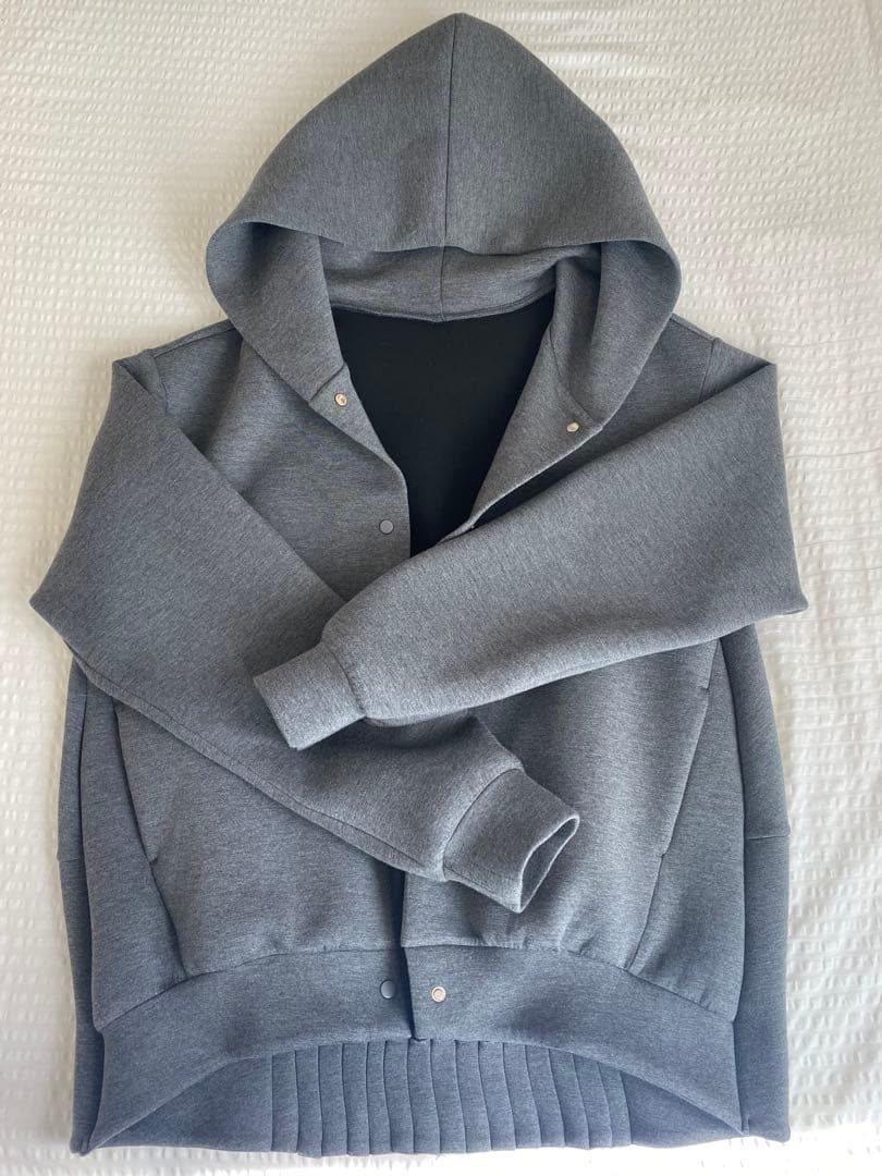 ELENDEEK ダークグレー フード付き スウェットパーカー