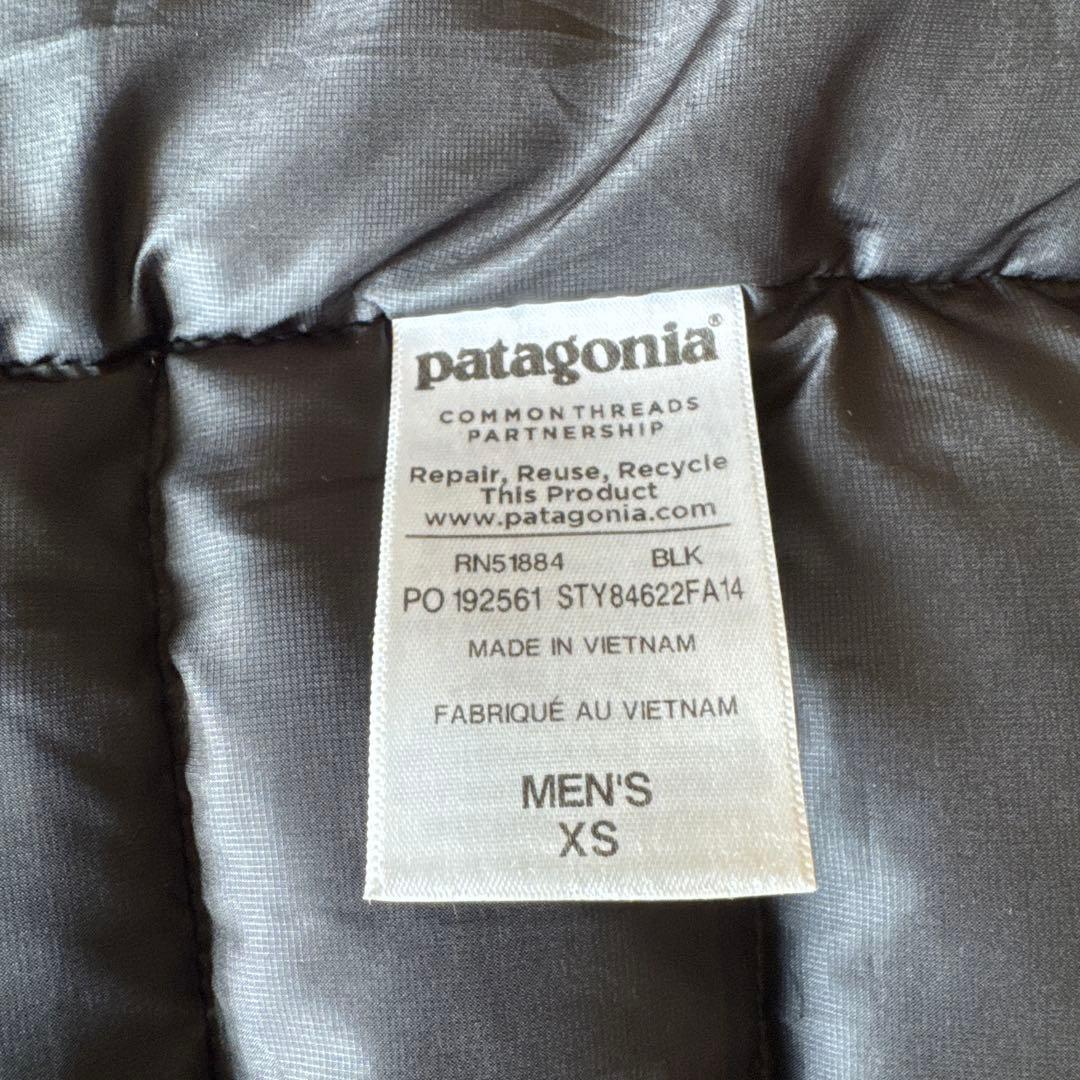 patagonia ダウンベスト ブラックxs（S相当）
